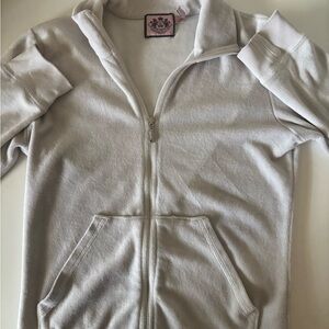 Juicy Couture Women's Cream Zip-Up Jacket